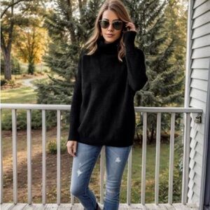 CHICWISH Cozy Ribbed Turtleneck Sweater